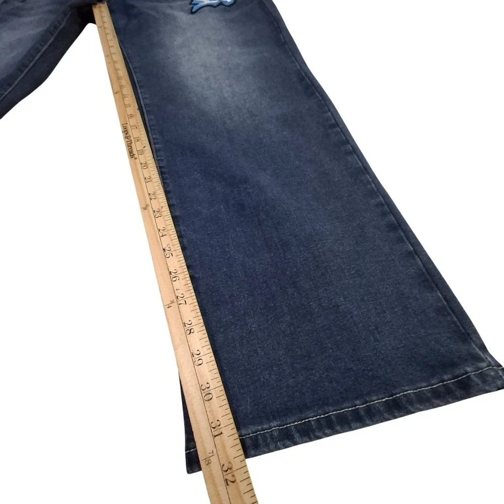 True Religion Bobby Relaxed Baggy Jeans Men's 34* Medium Blaze Wash Blue Denim
